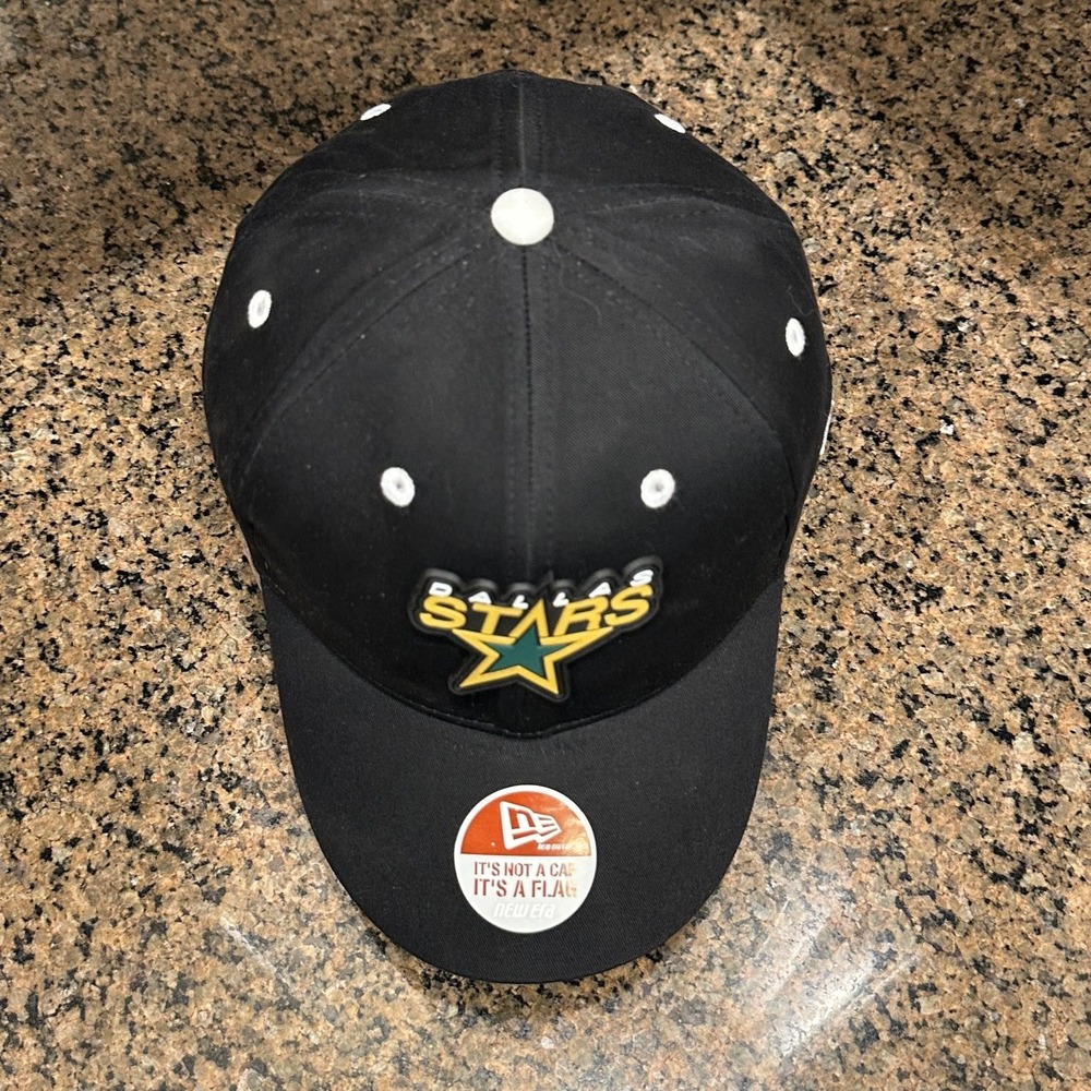 Vtg Dallas Stars New Era 9FORTY Hat Strap Back Black NHL Deadstock New - Picture 5 of 8